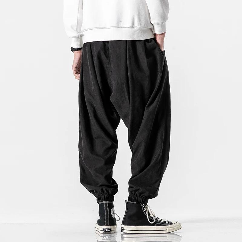 Nouveau automne hommes pantalons noirs Hip Hop Streetwear mode survêtement sarouel homme pantalon de