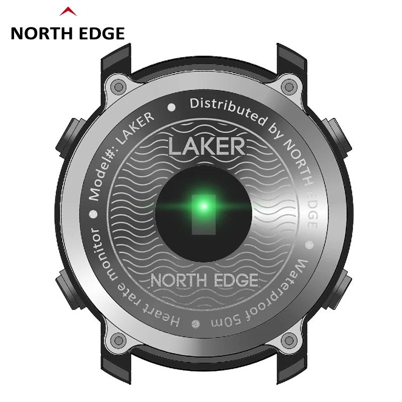 NORTH EDGE hommes montre intelligente moniteur de fréquence cardiaque femmes Smartwatch natation cou