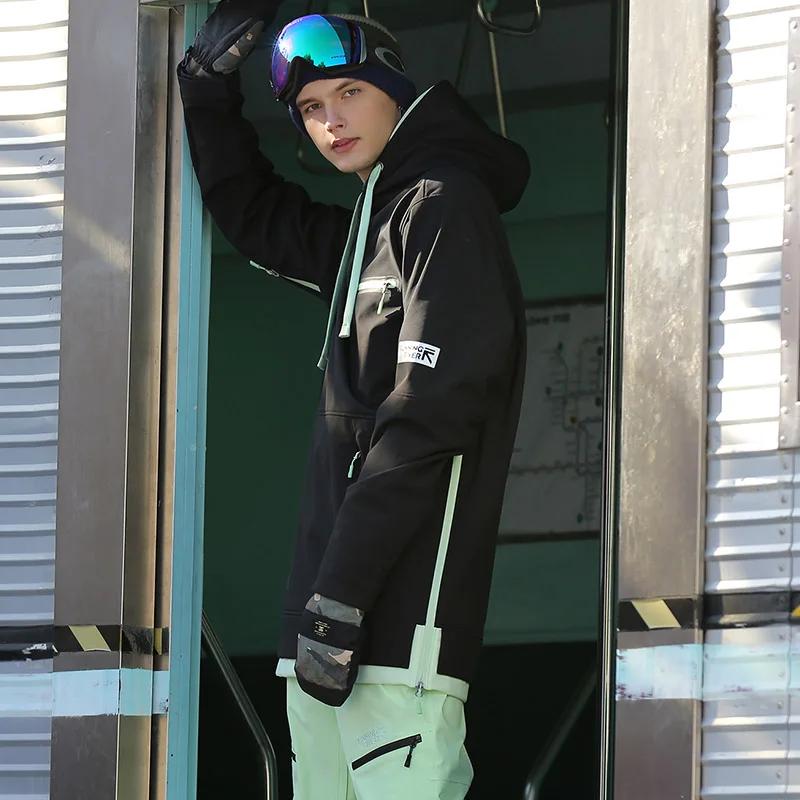 RUN05.RIVER-Sweat à capuche de snowboard pour homme, sports de plein air, veste de ski, haute qualit