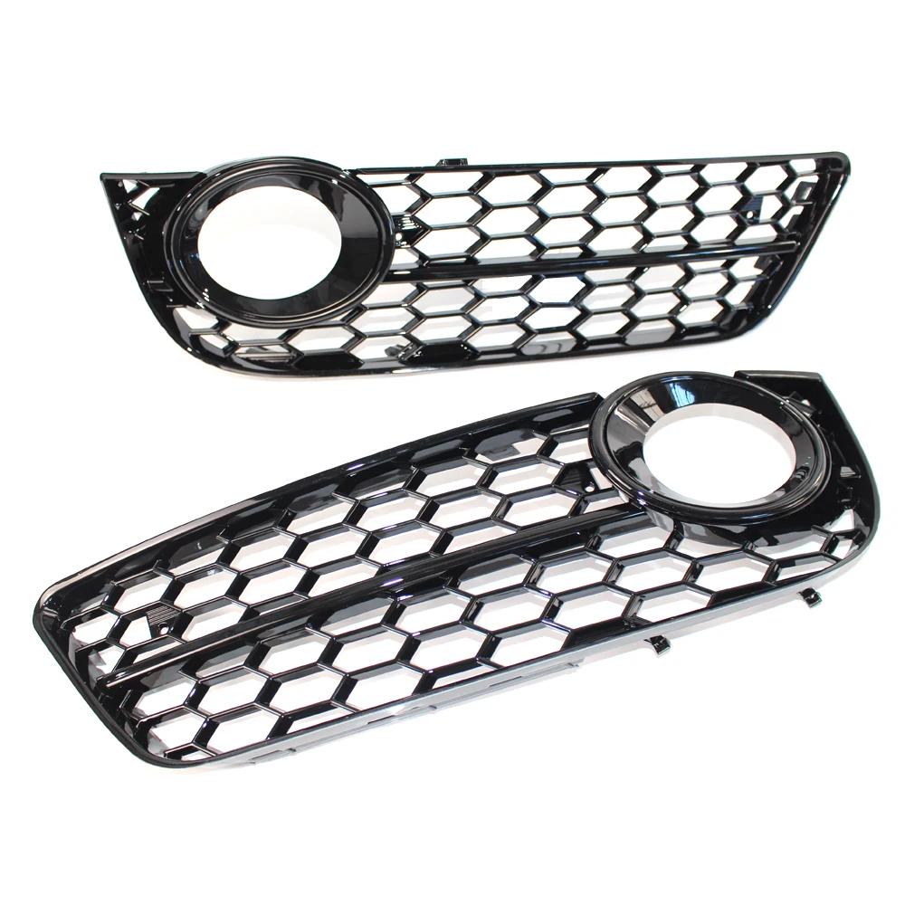 Calandre de phare antibrouillard pour pare-choc avant de voiture, couverture en maille nid d'abeille