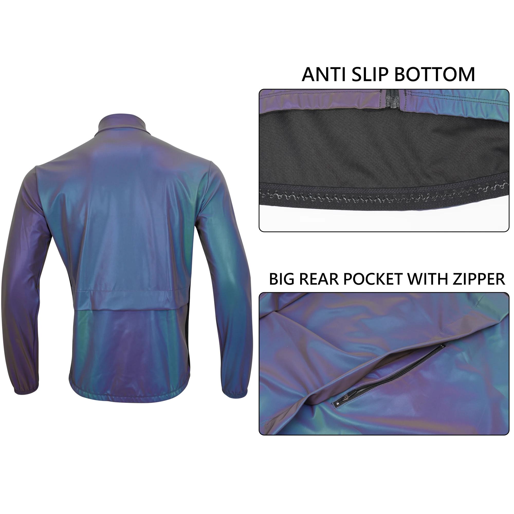 DAREVIE Veste de cyclisme imperméable pour homme et femme, coupe-vent, Rainbow Casting, niveau PRO,