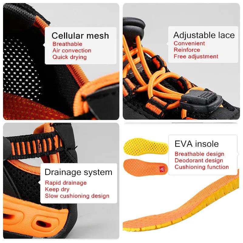 HUMTTO-Chaussures de Randonnée d'Été pour Homme et Femme, Baskets de Trekking en Plein Air, Escalade
