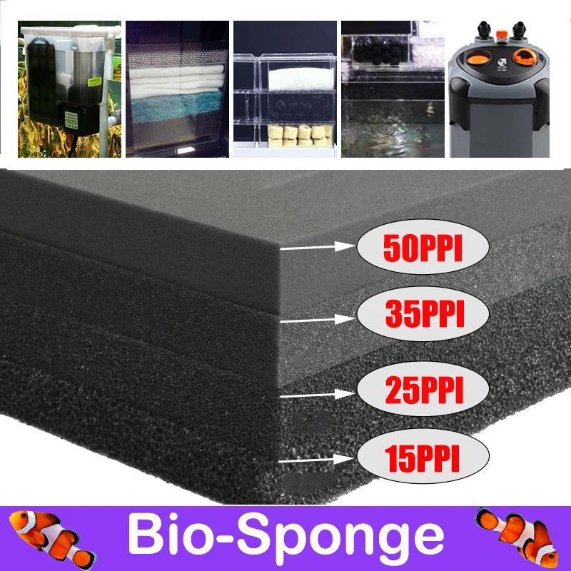 Accessoires d'aquarium filtre en coton biochimique pratique Aquarium étang mousse éponge filtre noir