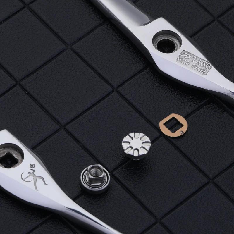 Titan-Ciseaux de cheveux professionnels tranchants faits à la main en acier inoxydable, salon de coi