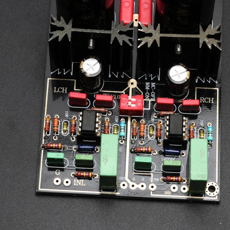 Amplificateur Phono allemand en vinyle, double ligne, chant et lecture, MM MC, panneau fini