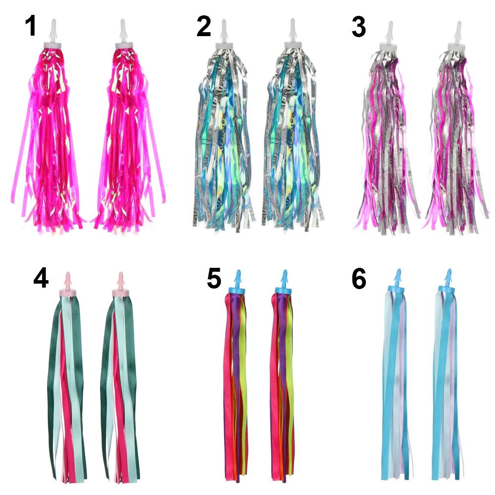 Guidon de Tricycle et Scooter pour Enfant Fille et Garçon, Accessoires de Cyclisme, Pompons Décorati