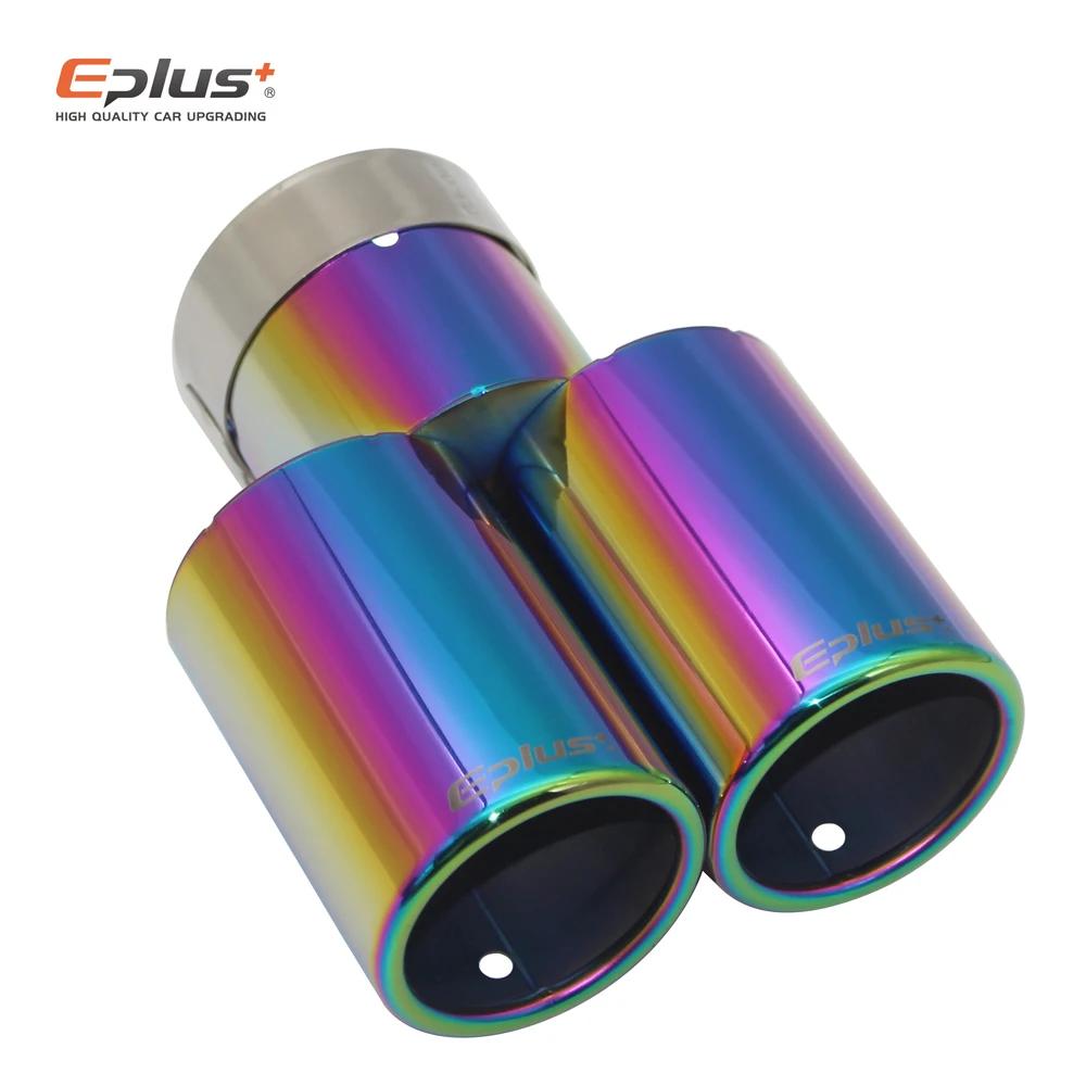 Eplus – silencieux de style de voiture, pointe de tuyau d'échappement, plat, universel, droit, en ac