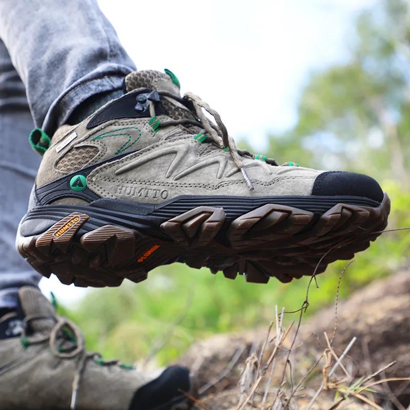 Chaussures de randonnée d'hiver unisexe HUMTTO - Baskets chaudes pour plein air, escalade et chasse