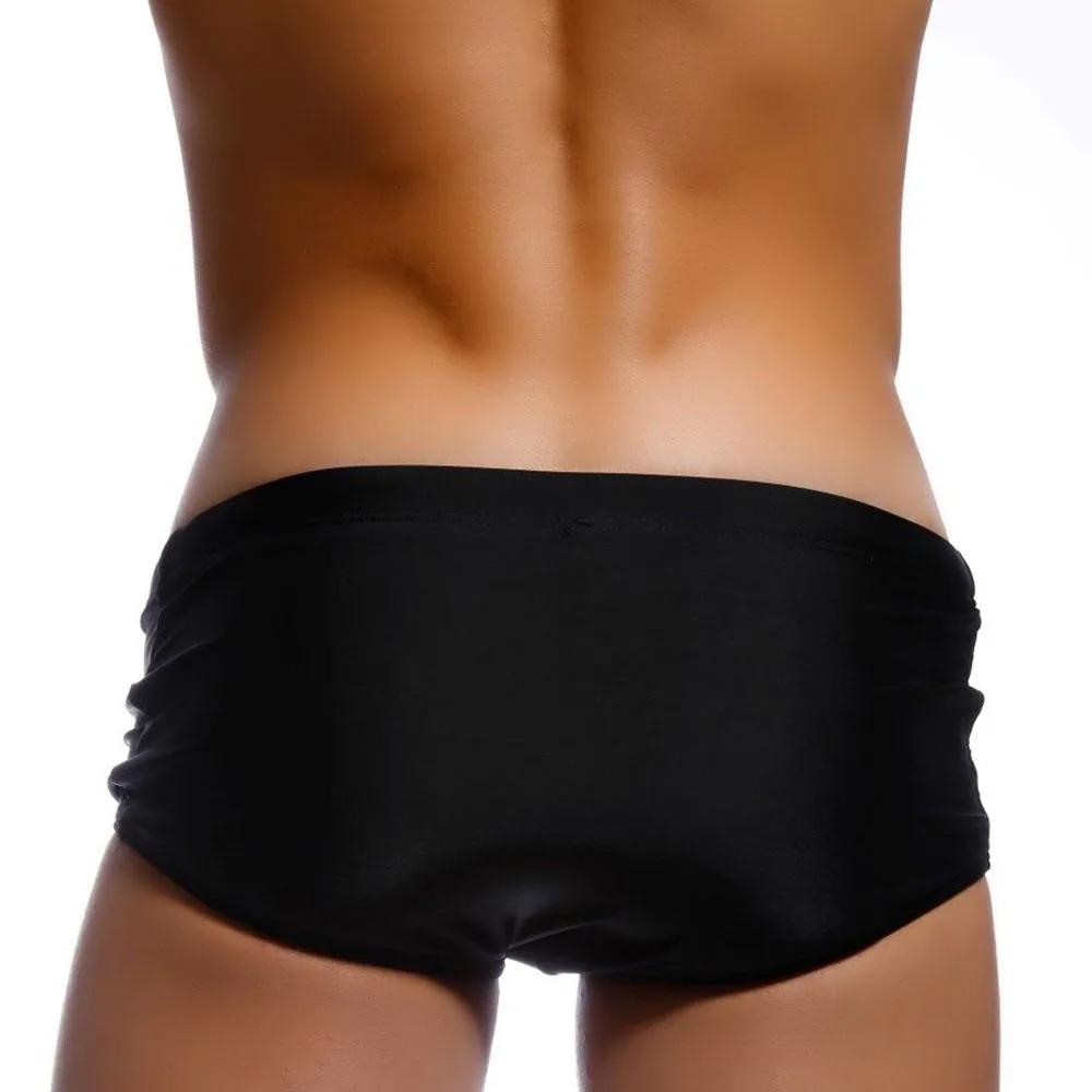 Maillot de bain homme couleur unie - short de plage en nylon stretch pour surf et natation