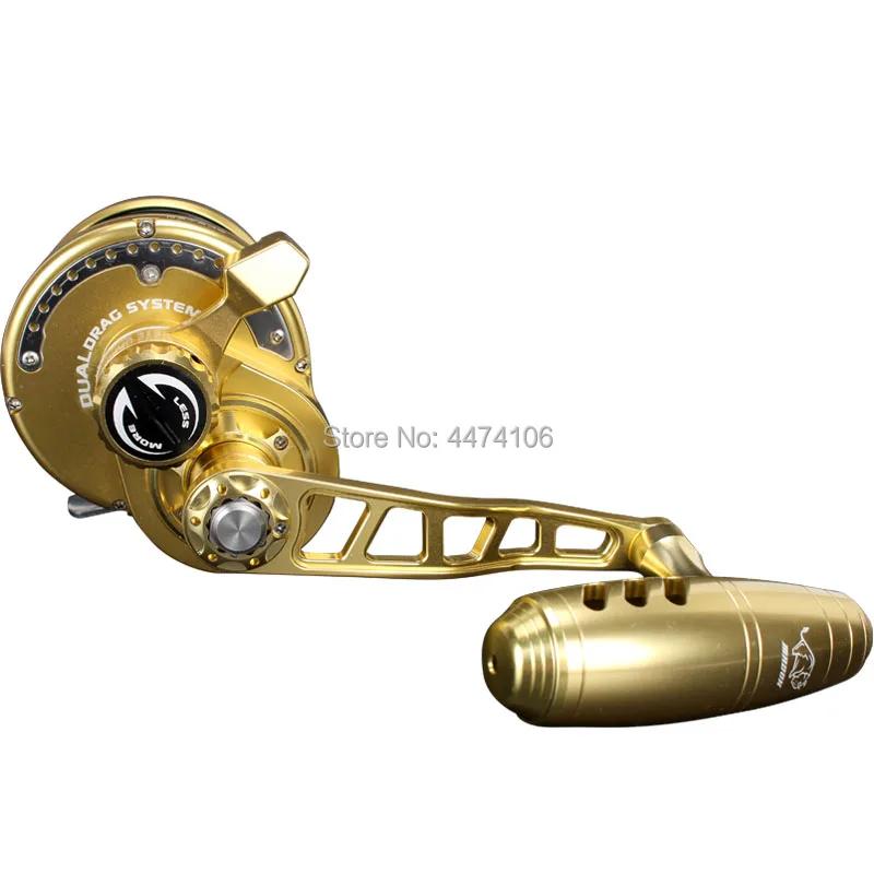 Madox-Moulinet de pêche à la traîne entièrement en métal, jigging pe7 #-500m, Max Drag 40kg, 10BB Li