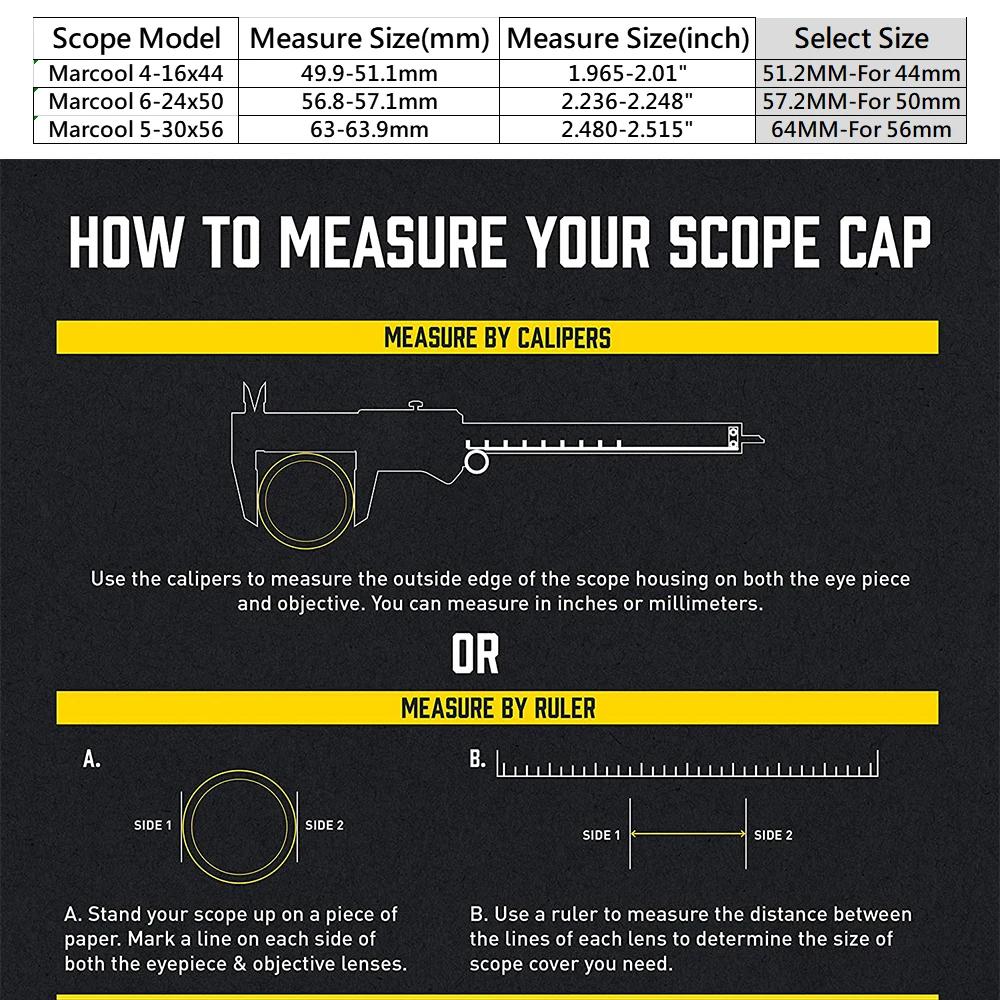 Marcool-Capuchons d'objectif DulKillFlash pour fusil de chasse optique, lunette de visée, pare-solei