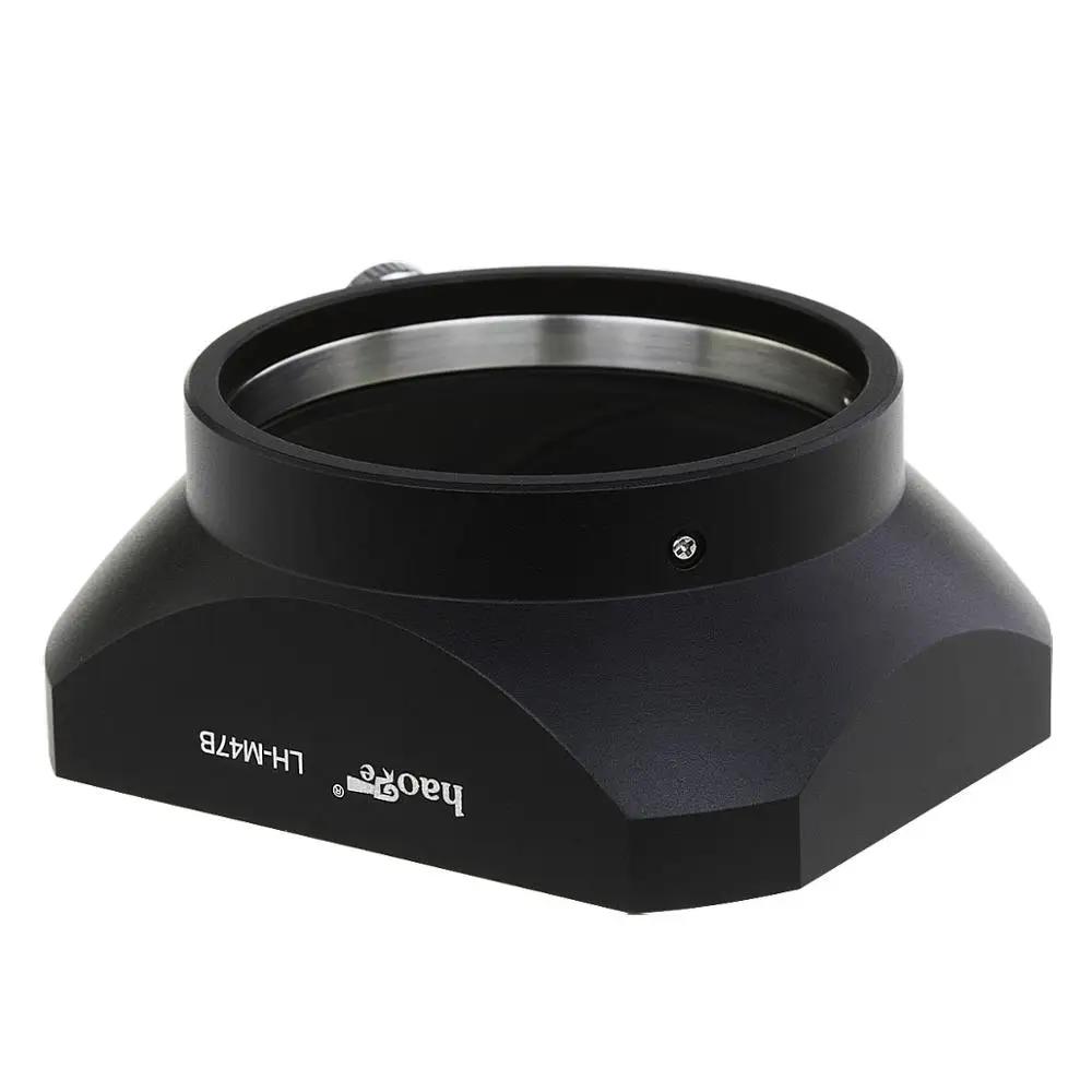 Haoge LH-M47B métal pare-soleil pour Olympus M.ZUIKO numérique 12mm f/2 objectif noir