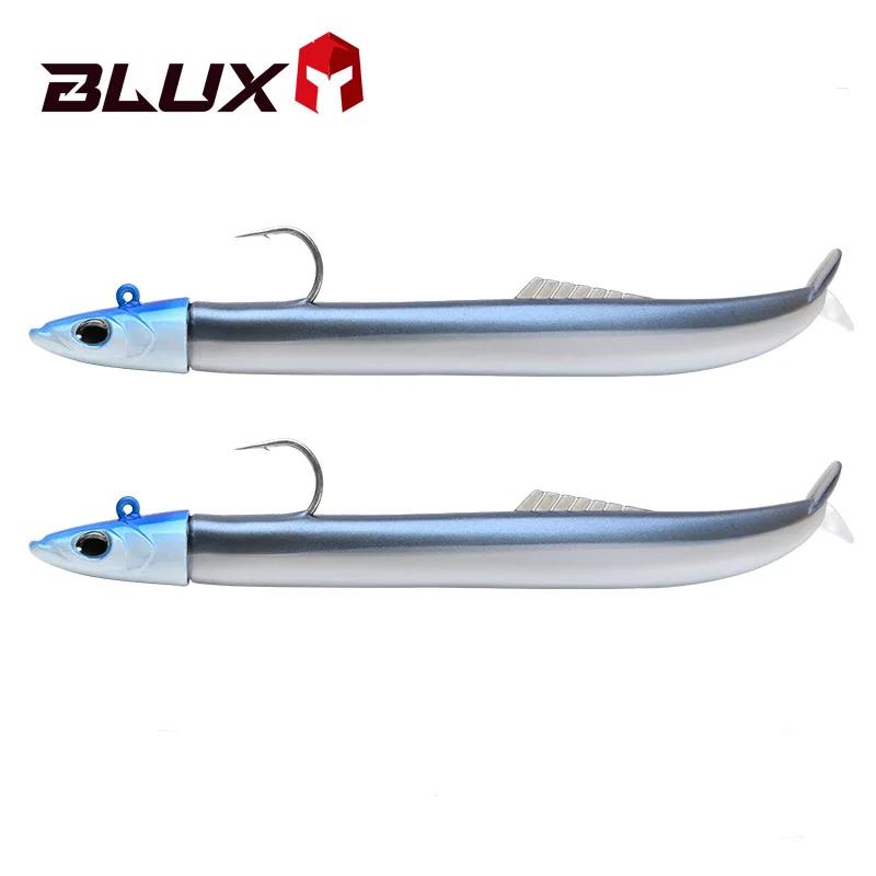 BLUX – leurre de pêche souple en forme d'anguille, appât artificiel de type poisson nageur, queue de