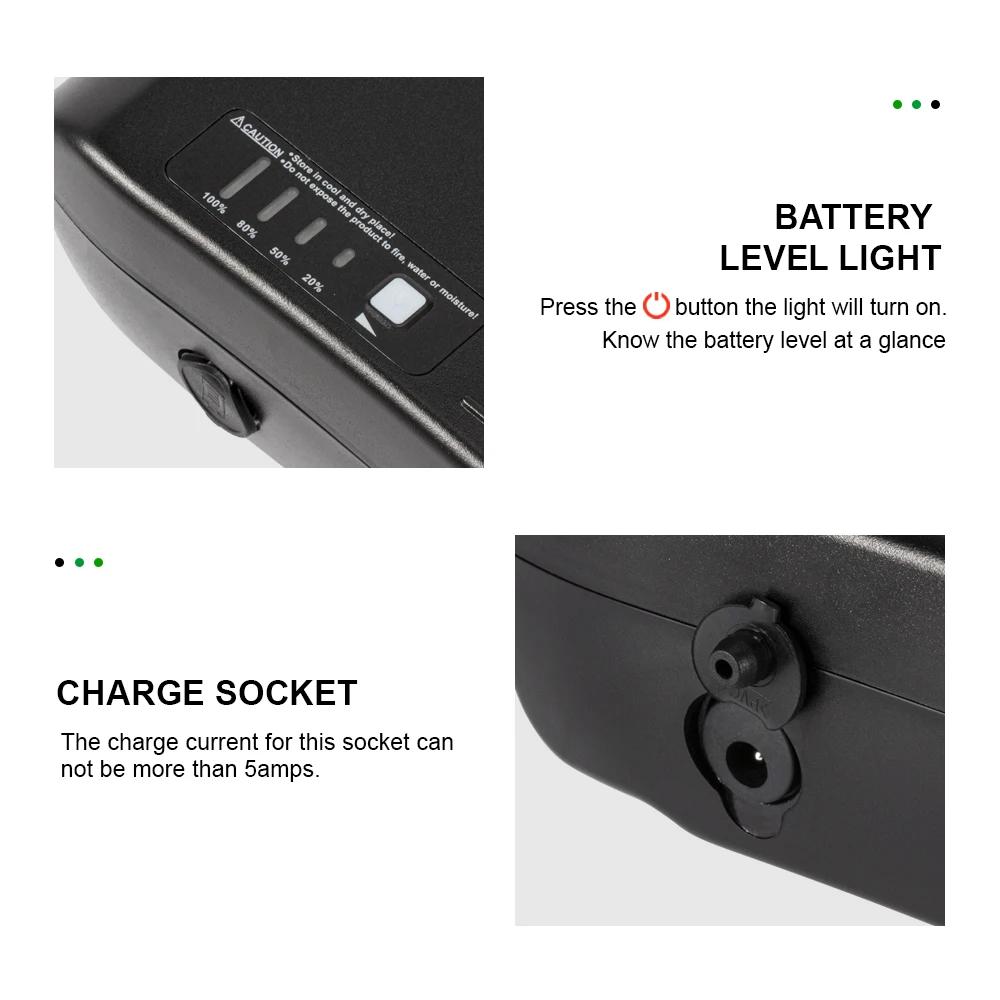 Phylion XH370-10J PortaPower Ebike batterie 36V 10.4Ah 14Ah 18650 batterie de vélo électrique au Lit