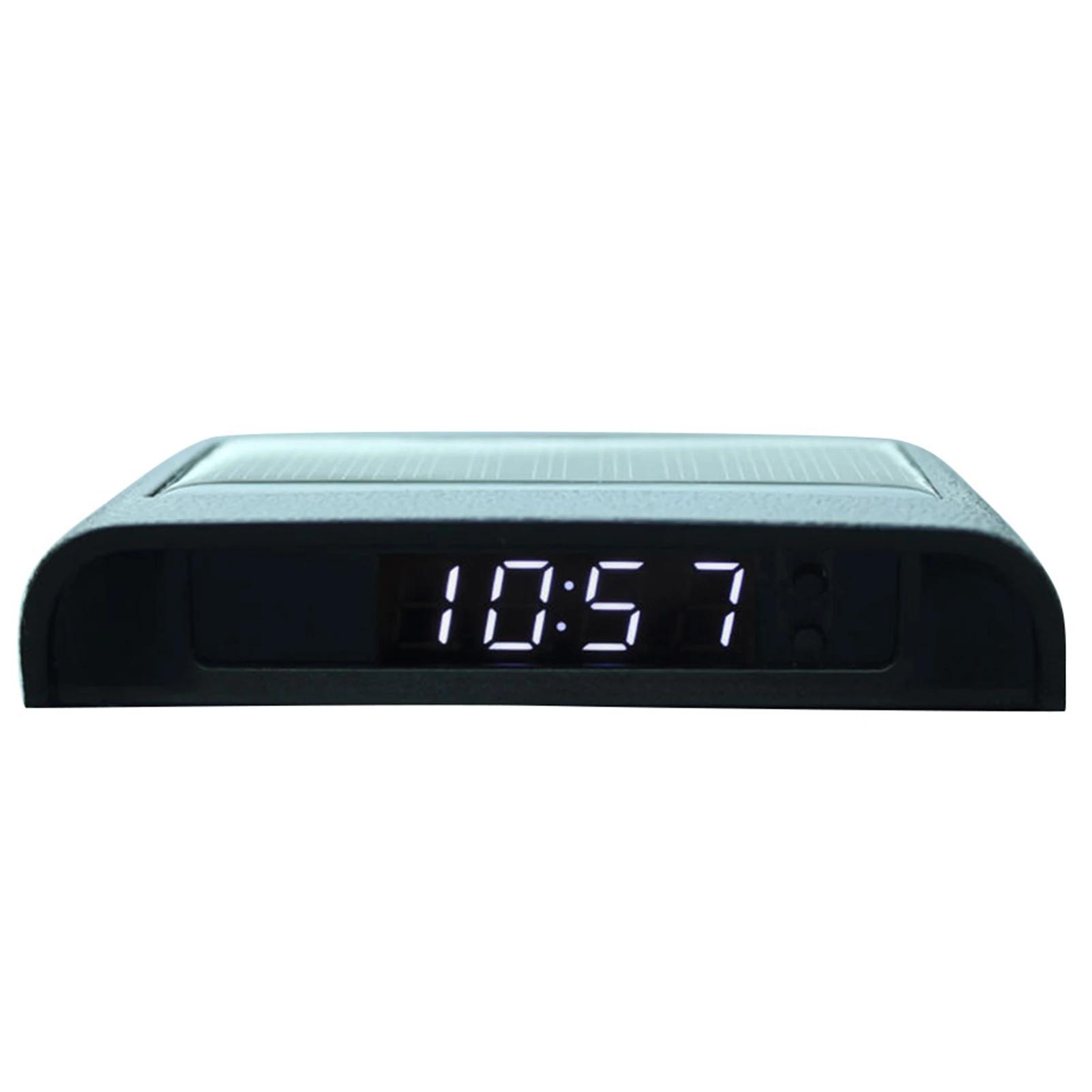 Horloge Numérique Interne de Voiture avec Batterie spatirée, Accessoire de Décoration Solaire, 6224