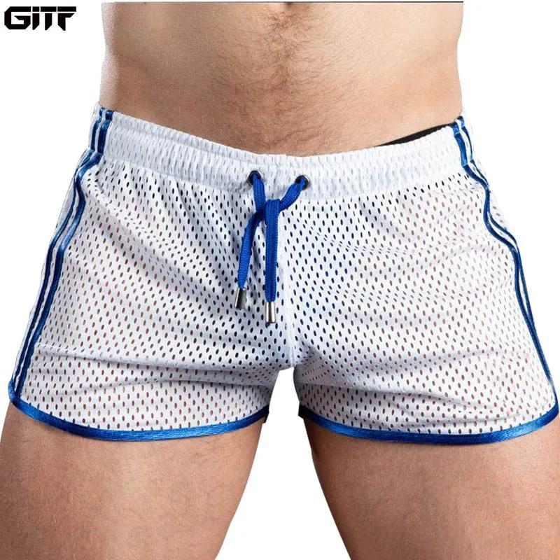 GITF nouveau Gym hommes Sport Shorts de course à séchage rapide grille entraînement pantalons courts