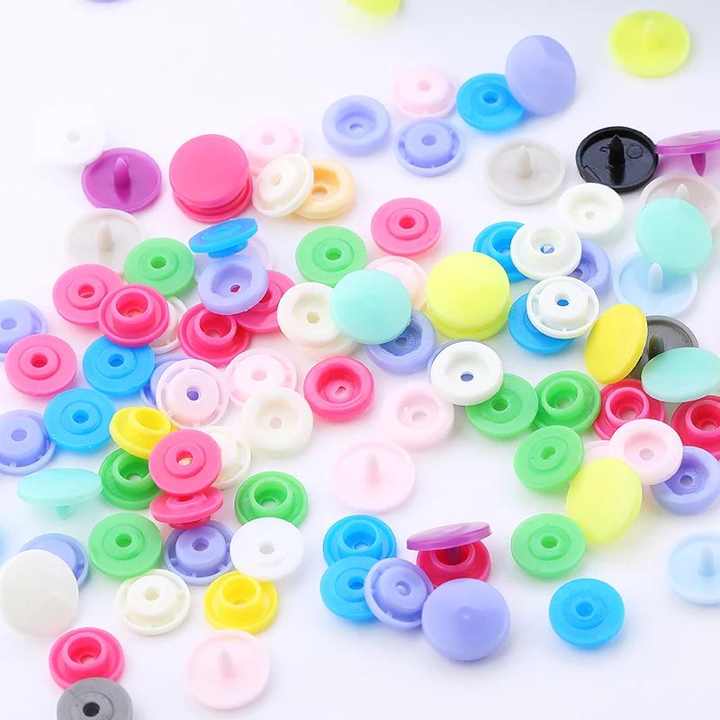 Boutons pression T5 en plastique pour vêtements, bricolage, attaches à pression utilisées pour les c
