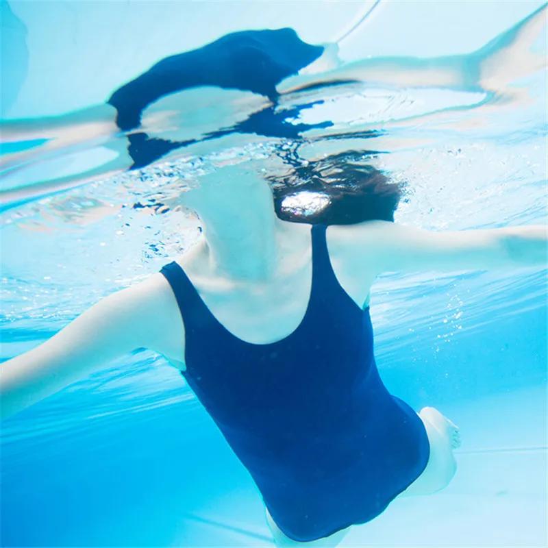 Femmes maillots de bain japonais Sukumizu belle Lolita Anime Cosplay écolière une pièce bleu marine