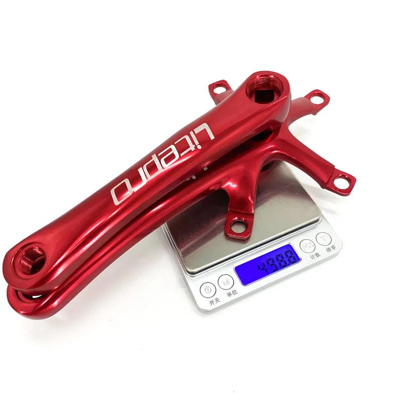 Litepro – manivelle de vélo pliant en alliage d'aluminium, avec trou carré de 130mm, 170mm, noir, ro