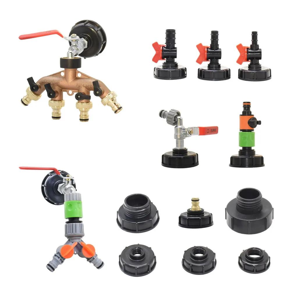 Adaptateur de robinet de réservoir IBC Durable, filetage grossier S60 * 6 vers connecteur d'eau 1/2
