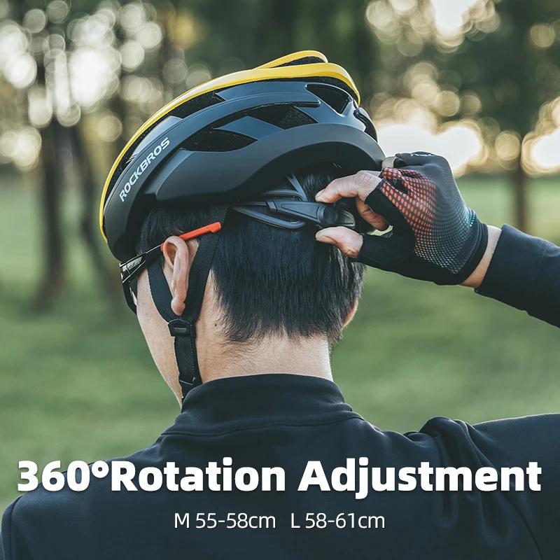 ROCKBROS-casque de vélo ultraléger, casque de vélo de route, vtt, Scooter, casque de moto