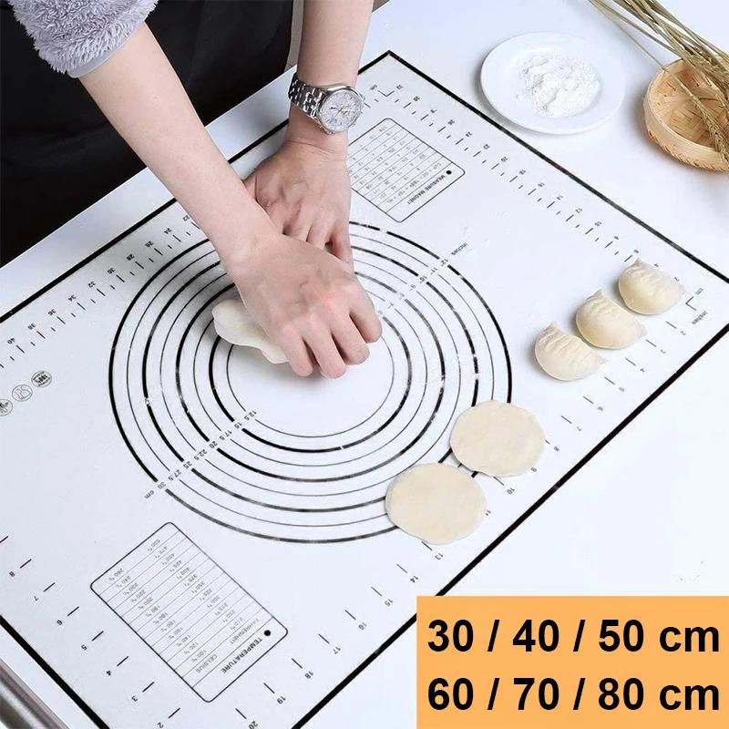 Tapis de pétrissage en silicone de grande taille, surface antiarina, polymères de pâte à rouler avec