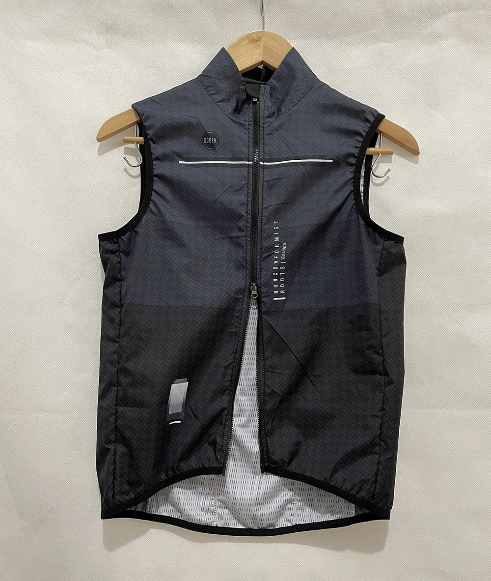 Gilet coupe-vent sans manches pour hommes, livraison en 48 heures, noir, de haute qualité, léger, re