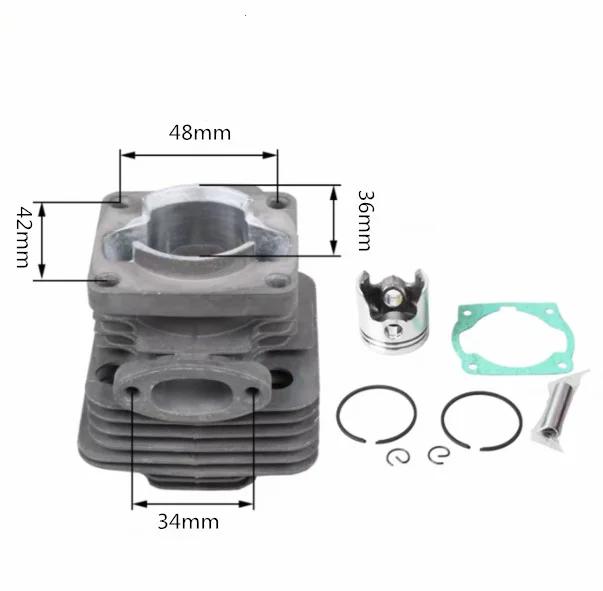 Kit cylindre-Piston 36MM pour débroussailleuse à moteur MITSUBISH TL33 1E36F-2GN Mcculloch B33B 33CC
