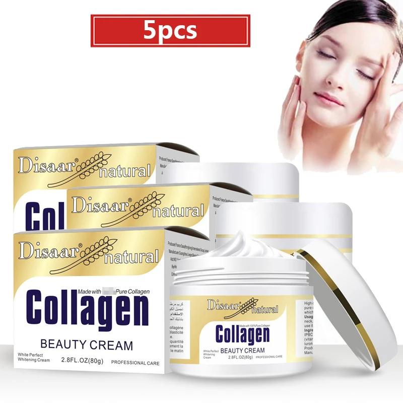 Crème coréenne anti-déformable, 5 pièces/lot, collagène, puissance lifting, pour le visage, soins de