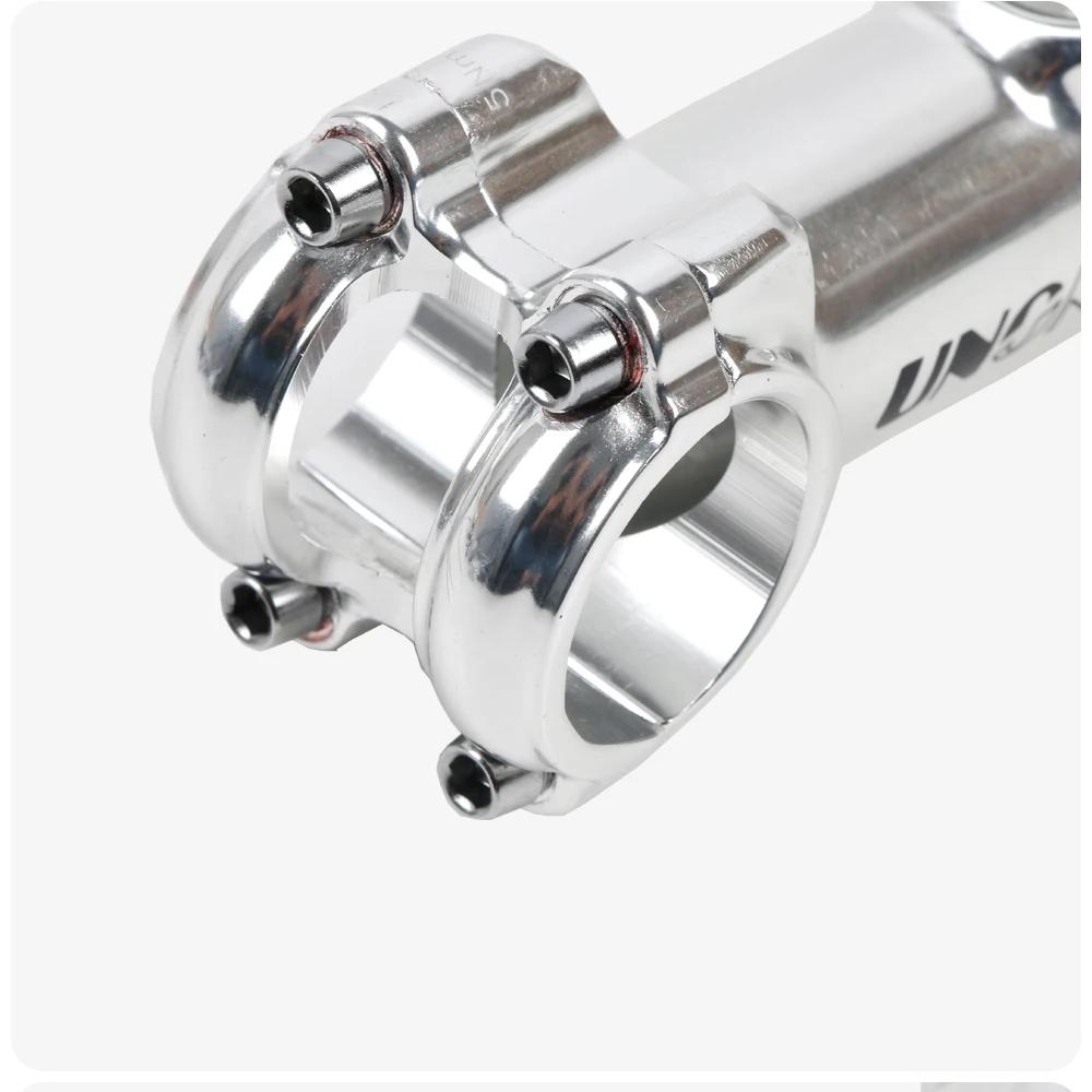 UNO tige de vélo Ultra légère argent 7/17/35 degrés 60 / 70 / 90 / 110 / 120 / 130mm vtt poignée de