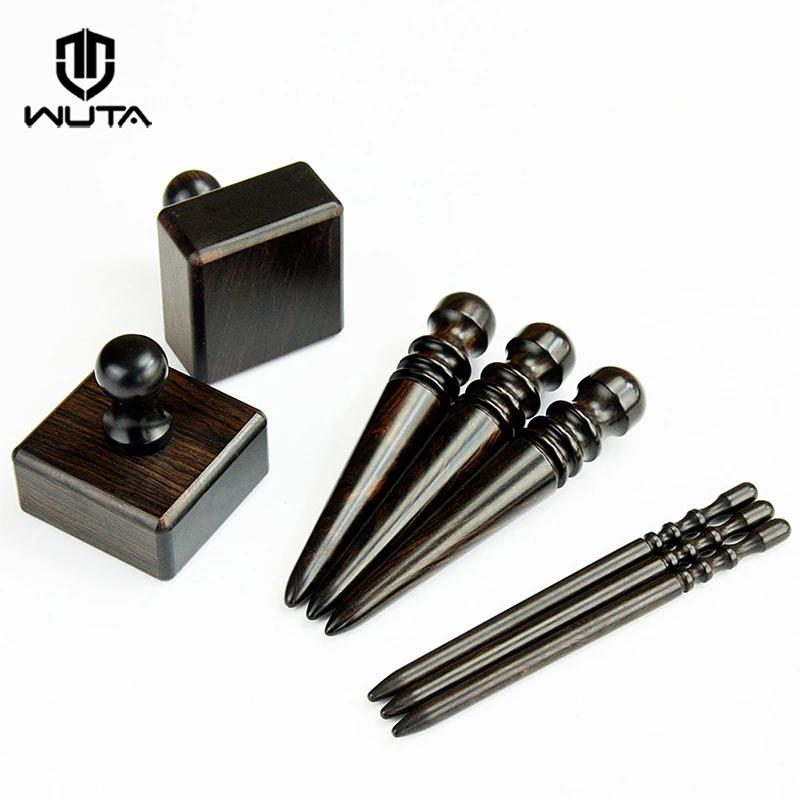 WUTA-Pelle haute densité en bois noir, brunisseur de bord de cuir, outil d'artisanat du cuir SlUNICE