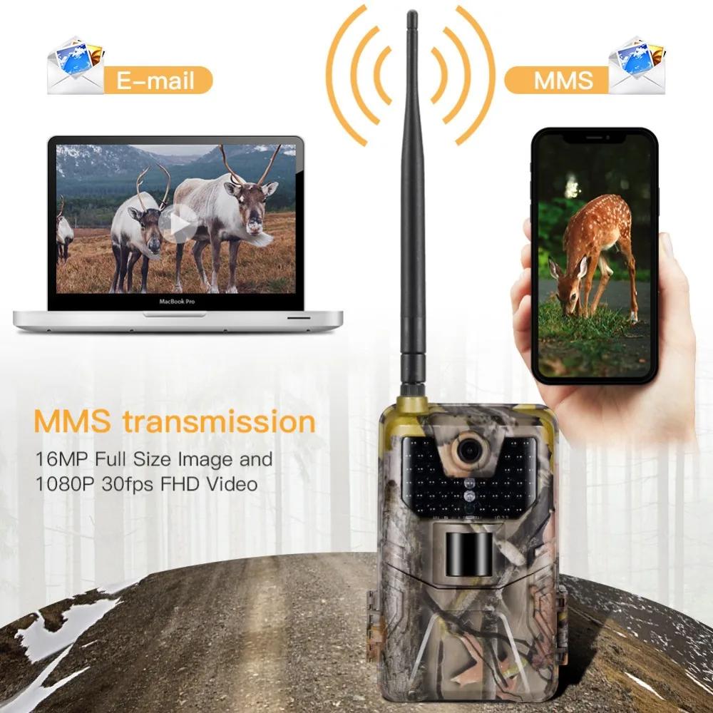 Caméra de surveillance faune 20MP 1080P vision nocturne 2G GSM SMS MMS SMTP Email HC900M pour chasse