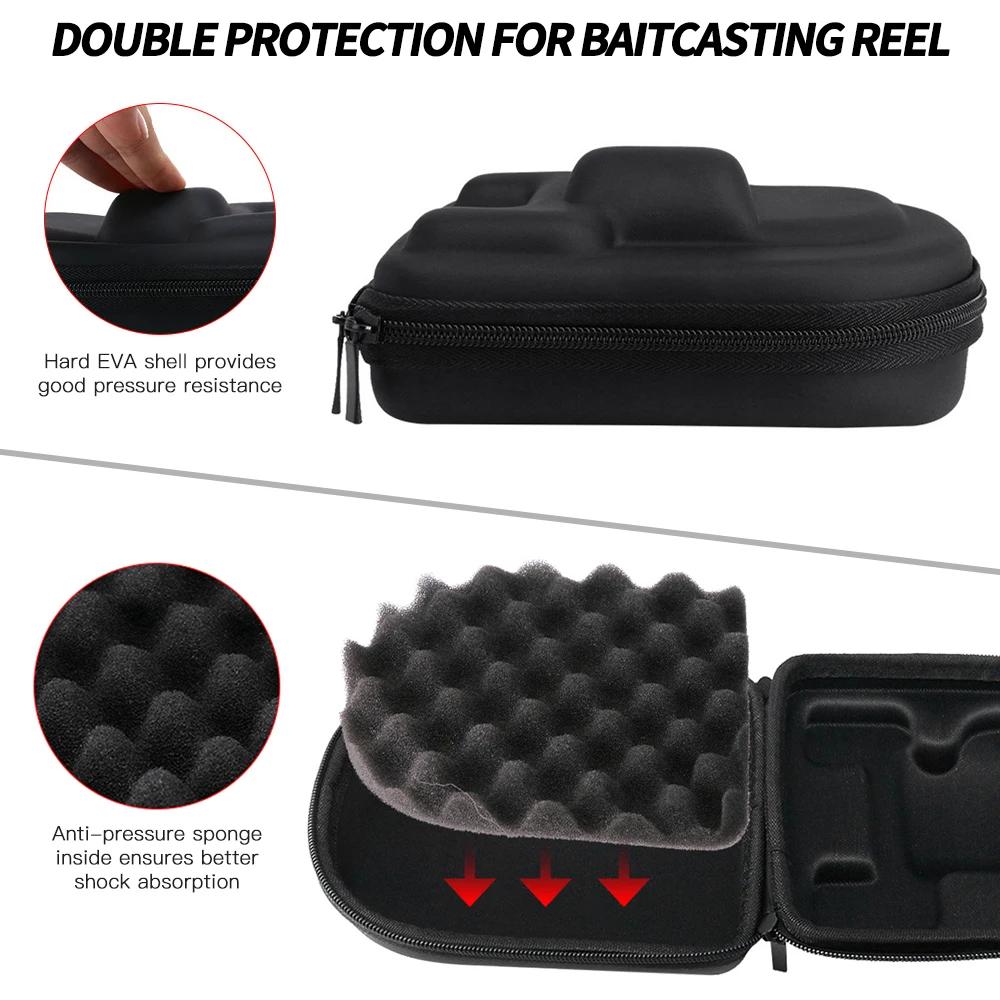 Étui de protection pour moulinet de pêche, pochette de boîte rigide EVA résistante à l'eau, éponge A
