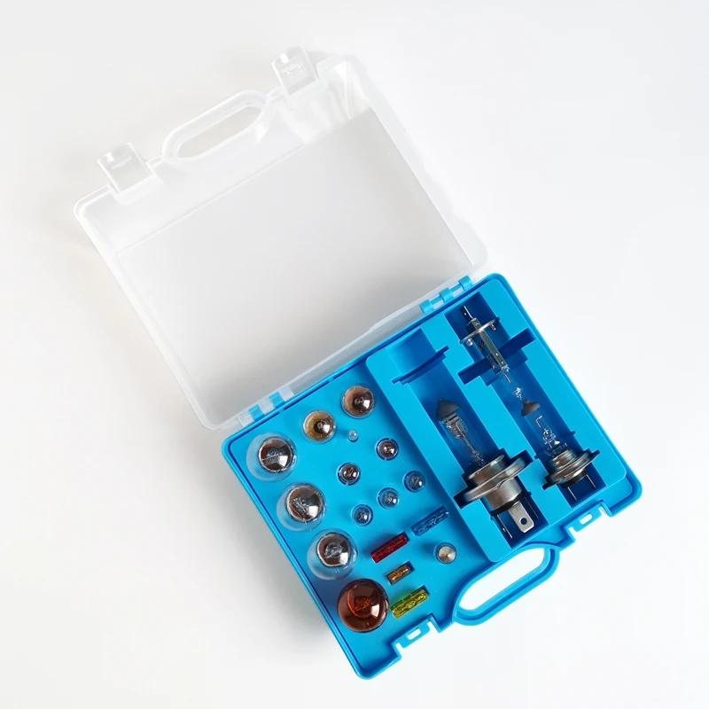 Kit d'urgence pour voiture, ampoule halogène H4 H7 H1 12V 60W 55W P43T 1157 S25 ATC FUSE T10 W5W BAY