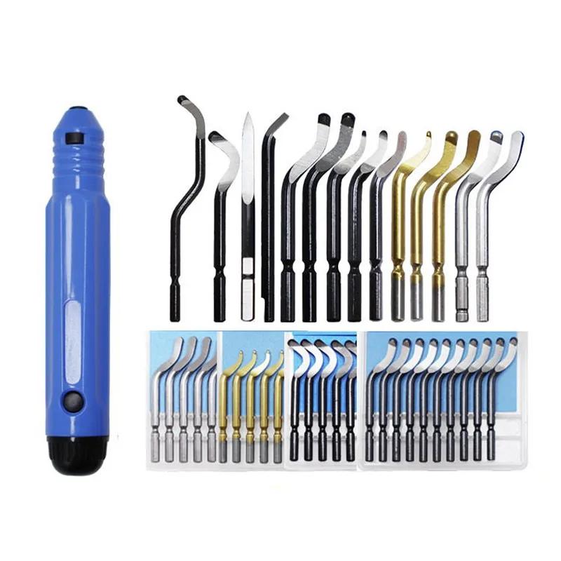Outil d'ébavurage NB1100 avec poignée et lames BS1010, BS2012, BK3010 – Coupe-bordures et grattoir à