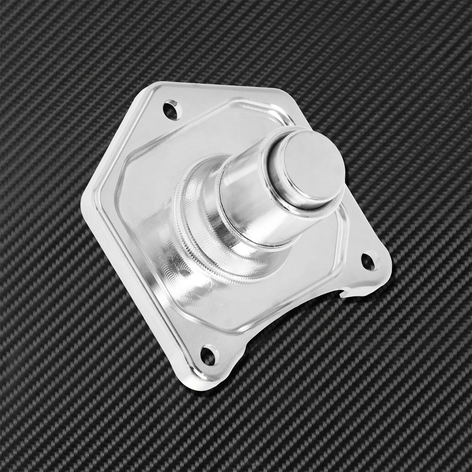 Couvercle de solénoïde chromé de moto, bouton poussoir de démarreur pour Harley Dyna Street Bob Fat