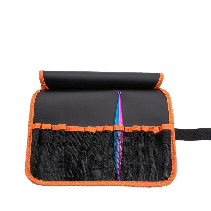 Sac de matériel de pêche sac d'appât de pêche 31 cm x 23 cm gabarit en métal leurre sac de leurre de
