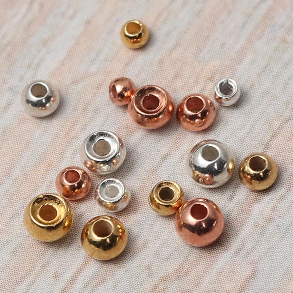 Perles fendues en tungstène pour la pêche, 25 pièces de 2/2, 5/2, 8/3, 5mm, or, argent, cuivre, maté