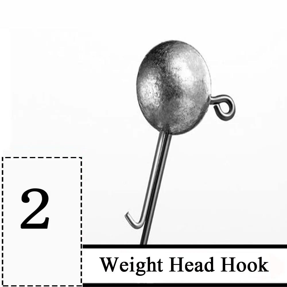 10 pièces tête de gabarit crochet de pêche 3.5g 5g 7g 10g 14g boule ronde tête de gabarit crochet sa