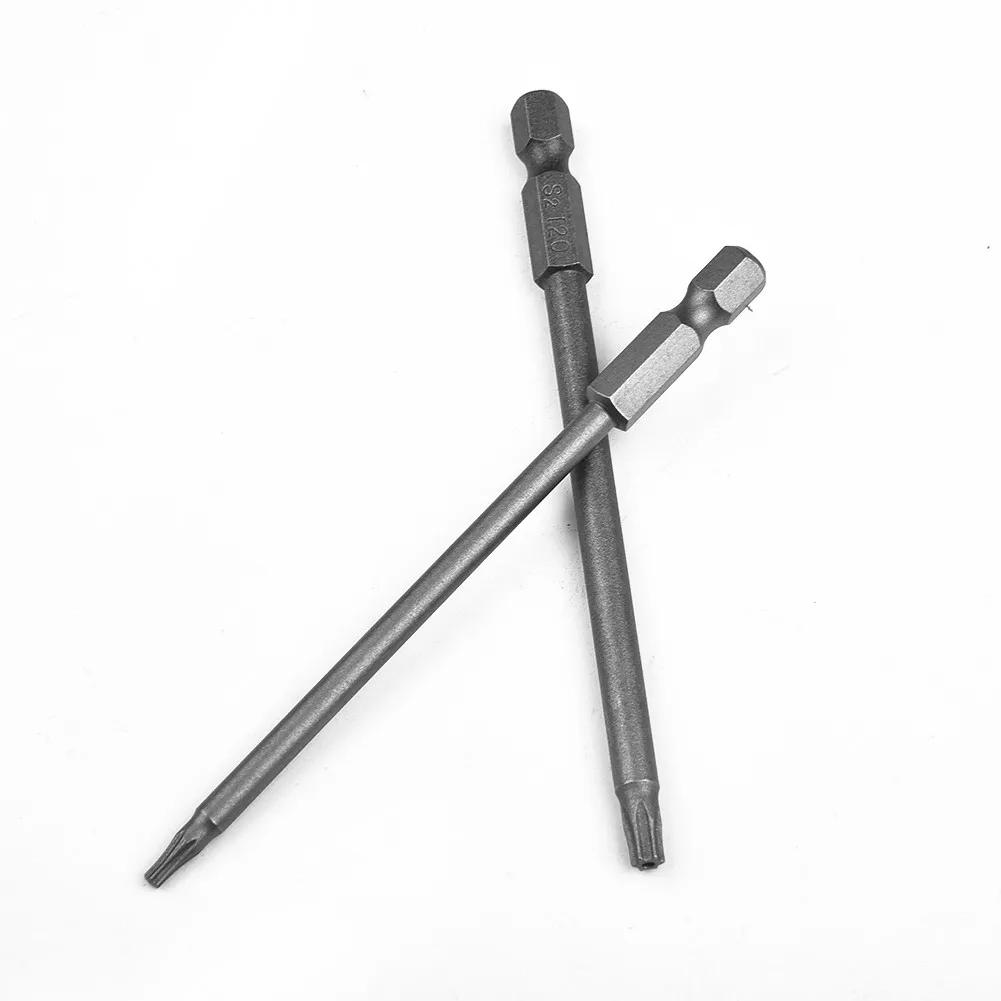 Embout de tournevis magnétique Torx, 100mm de long, T8,T10,T15,T20,T25,T27,T30,T40, tournevis électr