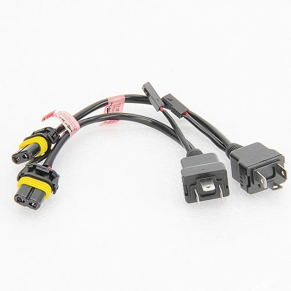 Faisceau de câbles Bi xénon H4 12V, 2 pièces, pour ampoules HID H4 9003 Hi/Lo bi-xénon, contrôleurs