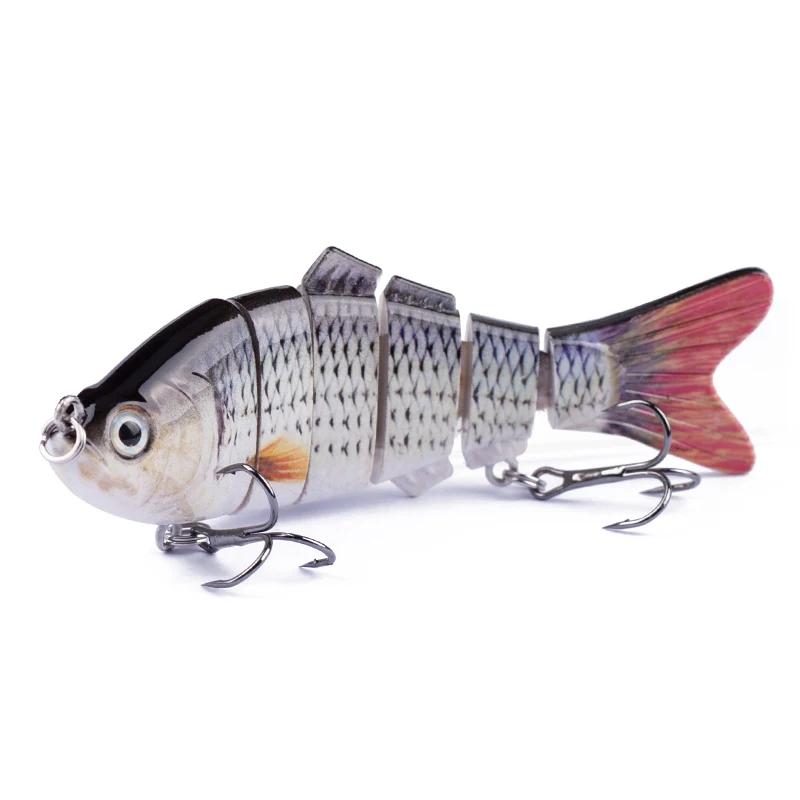 Hanlin Set 4 pouces 16,5g Leurres de pêche multi-articulés, Wobblers, Swimbait, Appâts artificiels d