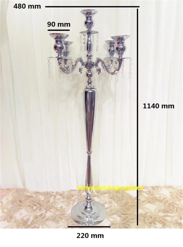 10 pièces) 115 cm de haut sol or galvanoplastie arc de mariage allée support de fleur pour centre de