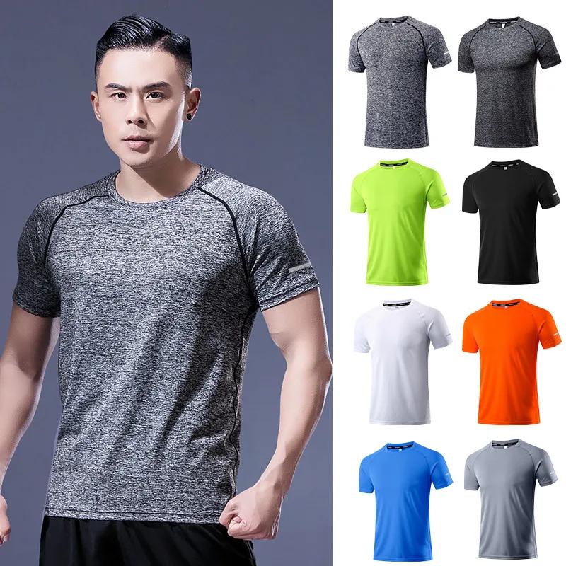 T-shirt de sport en polyester pour hommes, vêtements de sport, coupe couvertes, vêtements de sport,