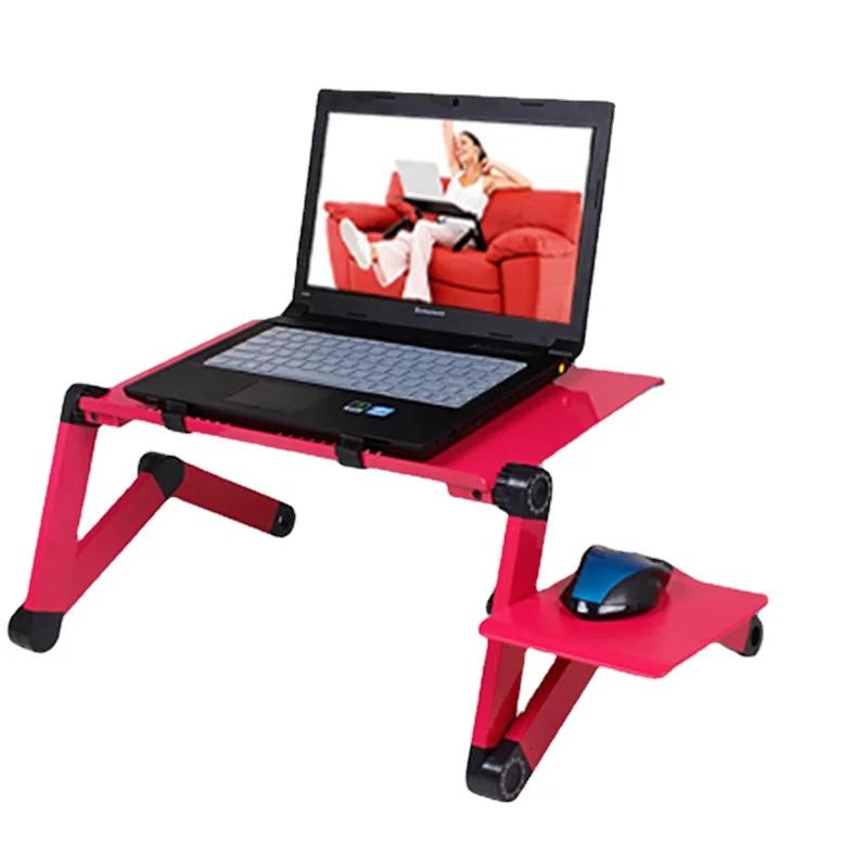 Bureau d'ordinateur portable en alliage d'aluminium anti-corrosion, table pliante de dortoir, bureau