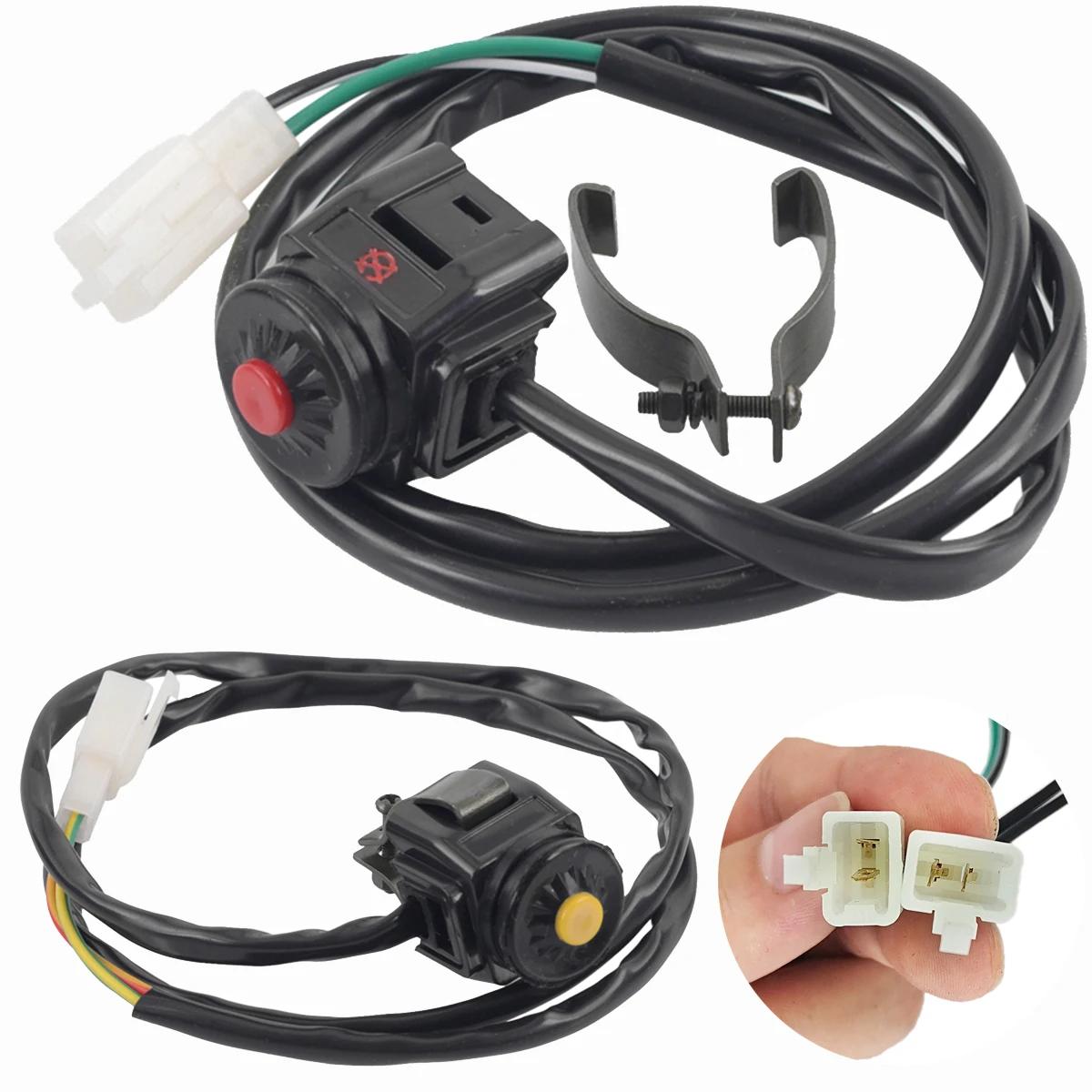 Joli universel pour moto, bouton poussoir rouge, démarreur de klaxon, vélo, RL, UTV, tourisme, sport