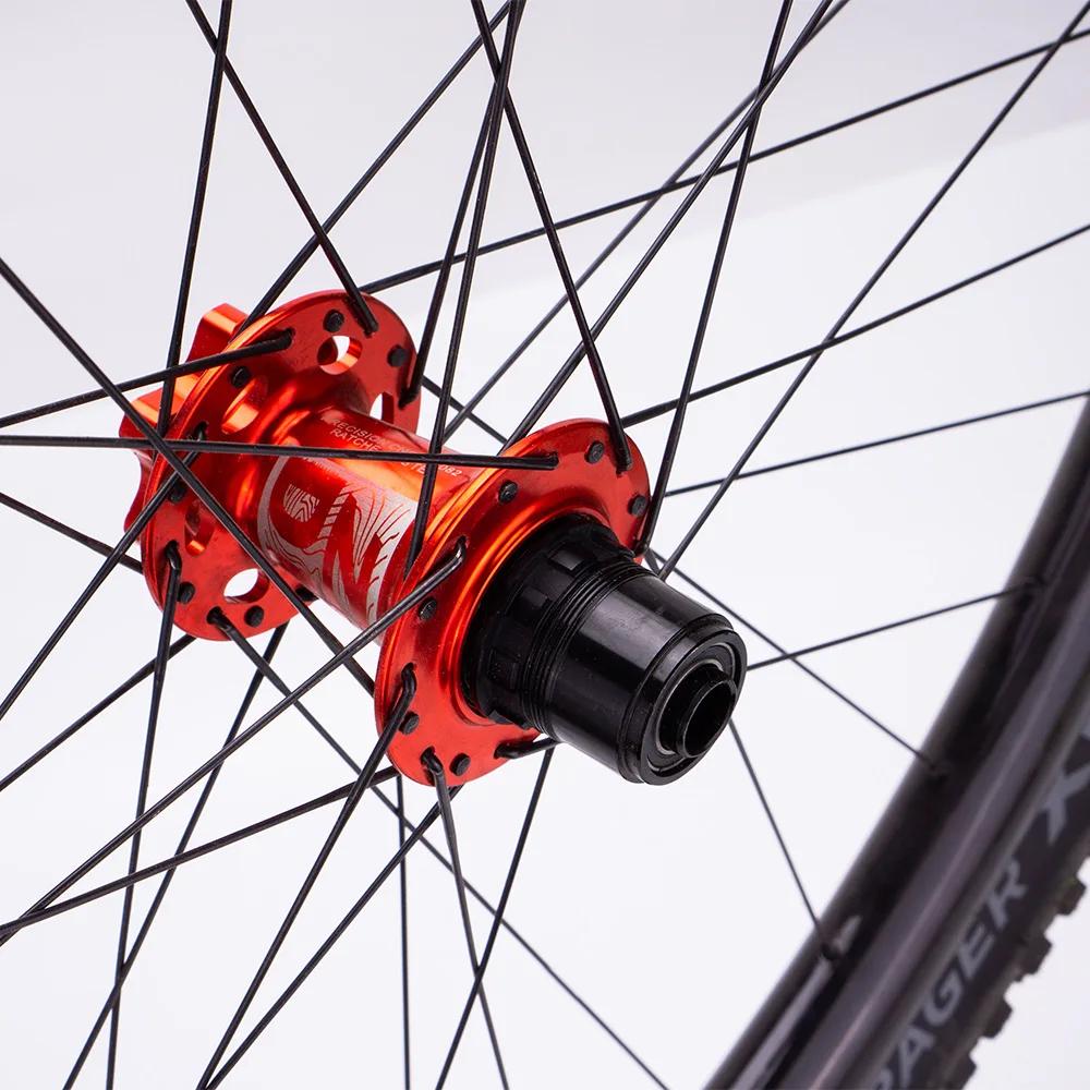 ZTTO-Moyeu de vélo à cliquet 54T, frein à disque VTT, 32 trous, 6 roulements, axe traversant, 142x12