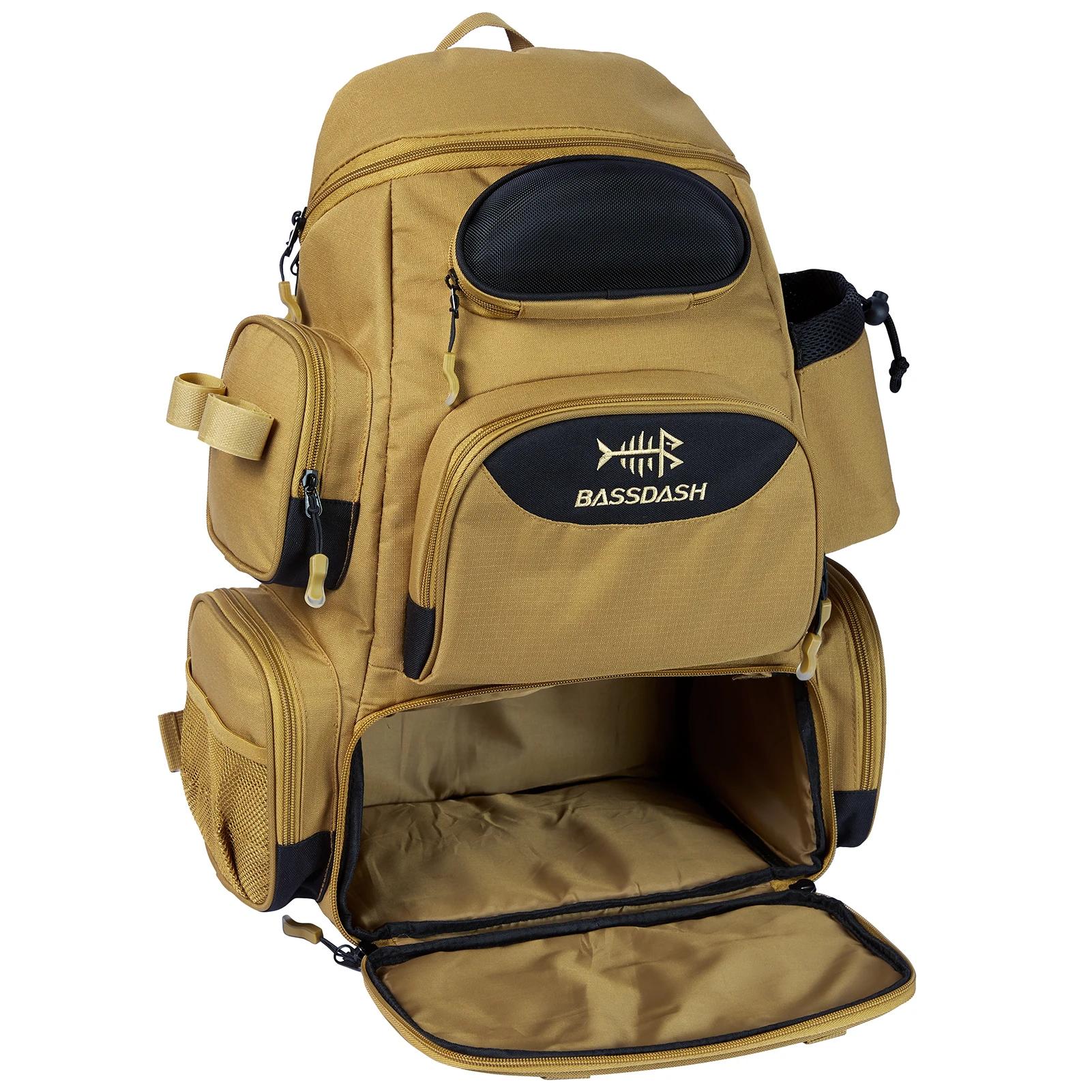 Bassdash sac de pêche multifonctionnel sac à dos de matériel boîte de matériel tactique légère