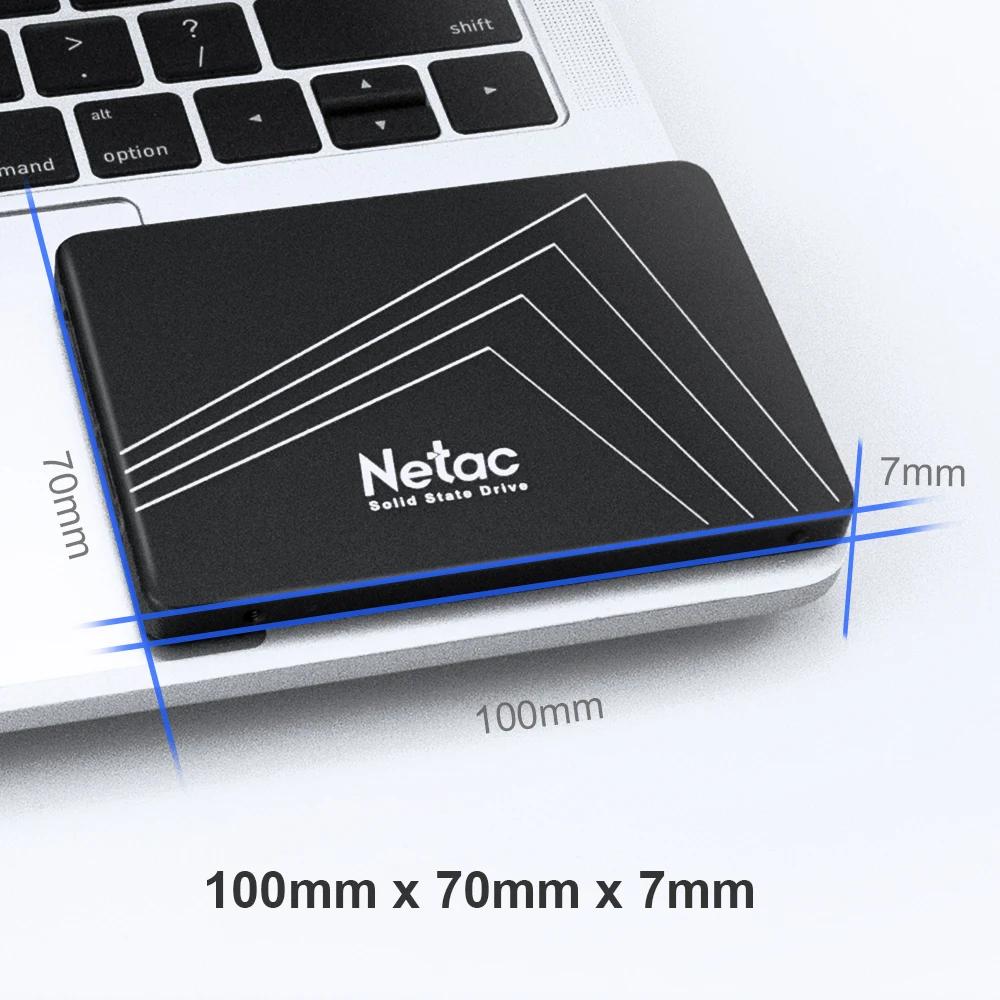 Netac SSD 4 to 2 to 1 to 2.5 pouces SATA3 128 go 256 go 512 go SSD disque dur HDD disque SSD interne