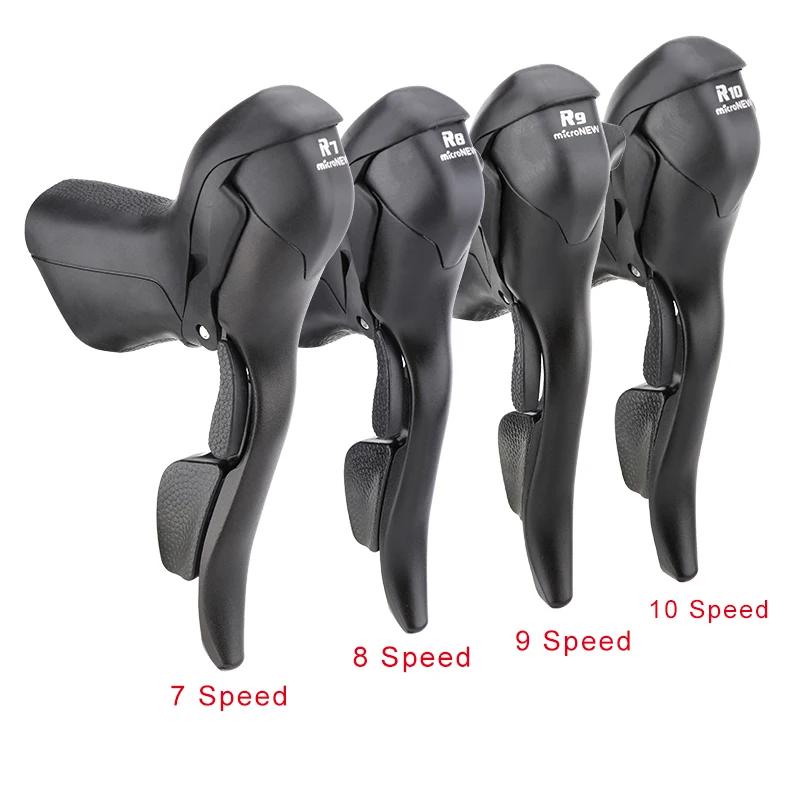 MicroNEW vélo de route manette de vitesse 2*10 vitesses pour guidon 22.2-23.8mm 7/8/9 vitesses doubl